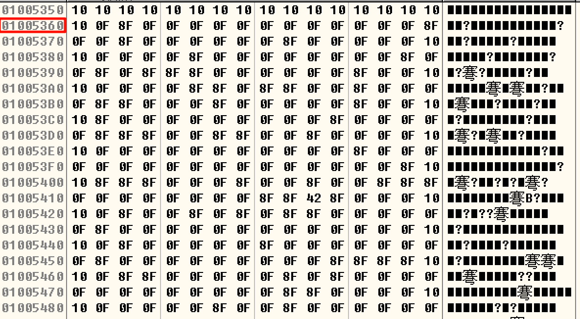 雷区数据地址内容